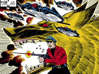Marvel Fanfare #17 cover; pencils and inks, Dave Cockrum; Sky-Wolf