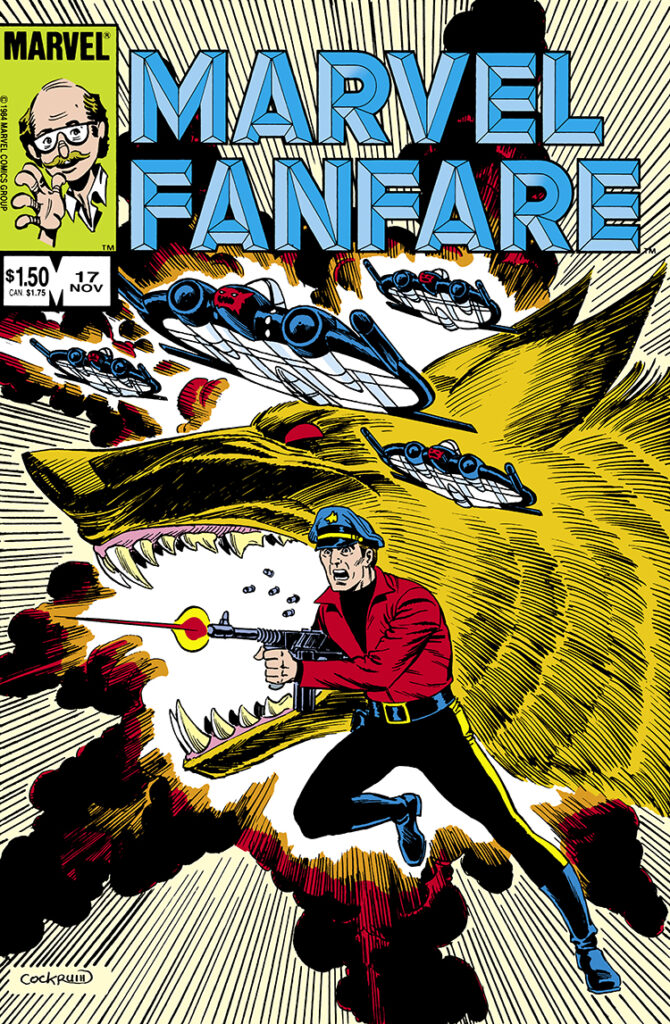 Marvel Fanfare #17 cover; pencils and inks, Dave Cockrum; Sky-Wolf