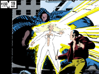 Marvel Fanfare #19 cover; pencils and inks, Tony Salmons; Cloak and Dagger