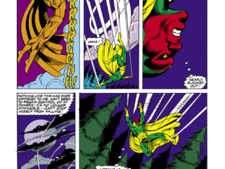 Marvel Fanfare #48. Vision in &ldquo;Run through the Jungle&rdquo;, pg. 3; pencils, Ron Wilson; inks, Jim Sanders II