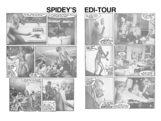 Marvel Fumetti Book #1, pgs. 4-5; photography, Eliot R. Brown; Spidey&rsquo;s Edi-Tour, Stan Lee