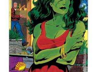 Marvel Graphic Novel #18 &ndash;&nbsp;The Sensational She-Hulk, pg. 6; pencils, John Byrne; inks, Kim DeMulder; Wyatt Wingfoot, Jennifer Walters