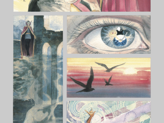 Marvel Graphic Novel #23: Doctor Strange &ndash;&nbsp;Shamballa, pg. 54; painted art, Dan Green; JM DeMatteis