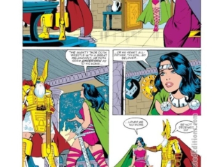 Marvel Graphic Novel #33, &ldquo;The Mighty Thor: I, Whom the Gods Would Destroy.&rdquo; Pg. 23, pencils, Paul Ryan; inks, Vince Colletta, Sif, Odin