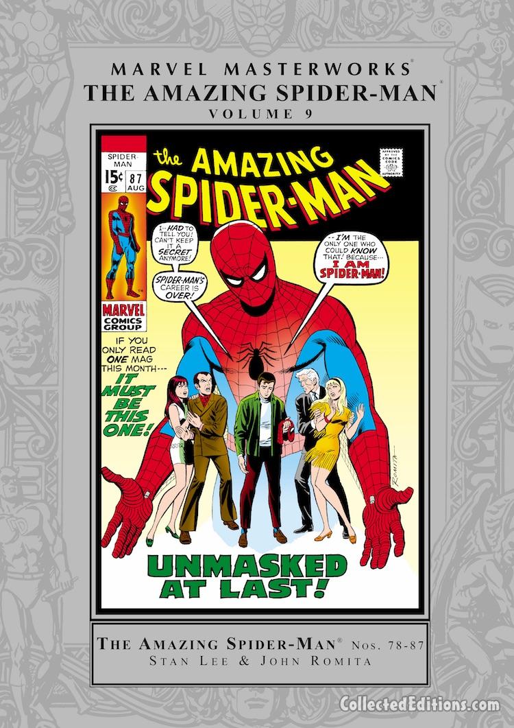 Marvel Masterworks: Amazing Spider-Man Vol. 9 HC – Regular Edition dustjacket cover