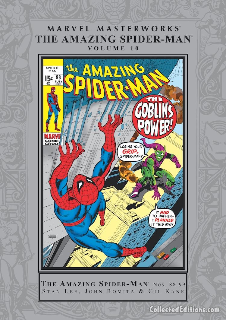 Marvel Masterworks: Amazing Spider-Man Vol. 10 HC – Regular Edition dustjacket cover