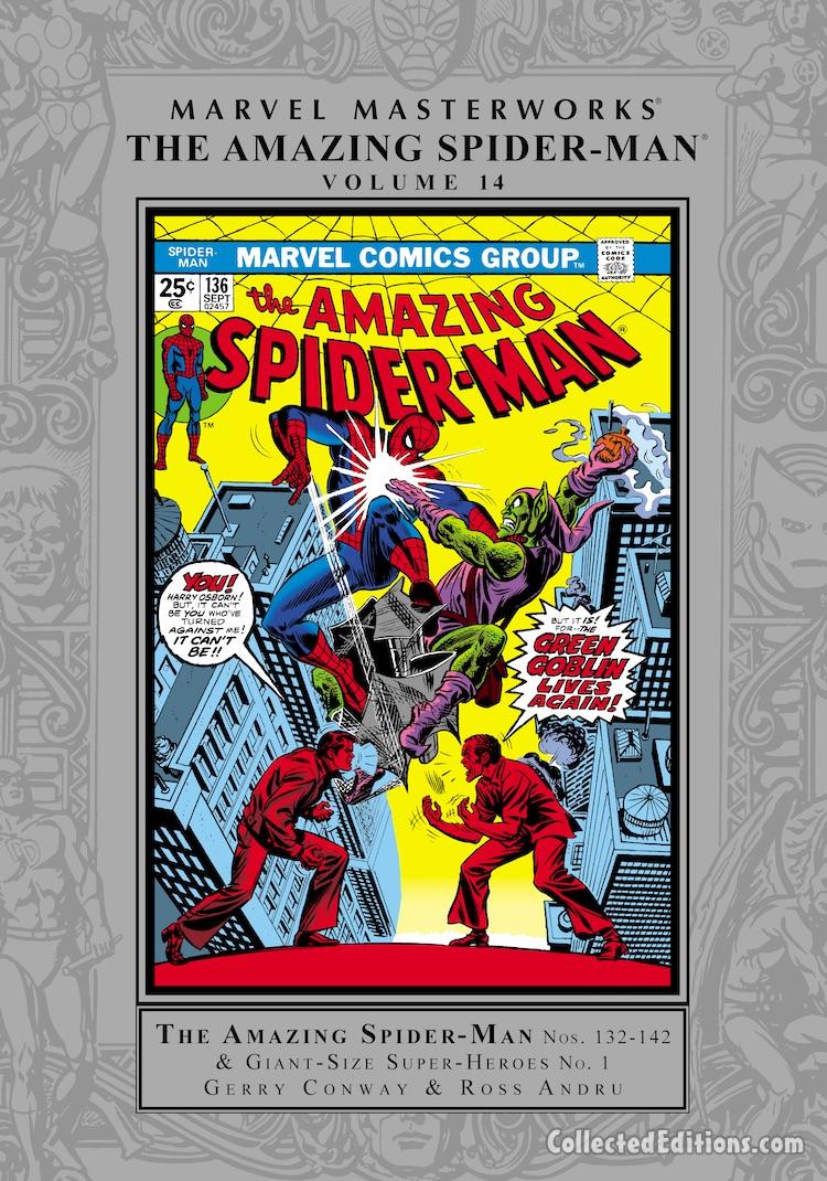 Marvel Masterworks: Amazing Spider-Man Vol. 14 HC – Regular Edition dustjacket cover