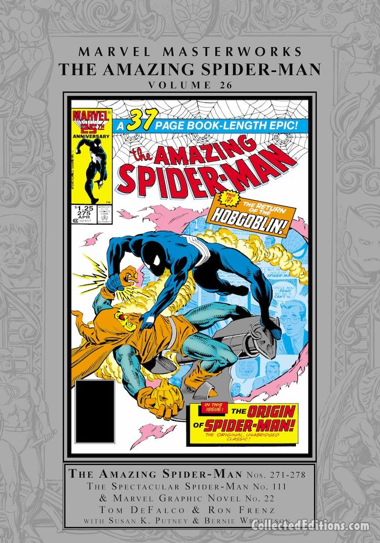 Marvel Masterworks: Amazing Spider-Man Vol. 26 HC – Regular Edition dust jacket cover