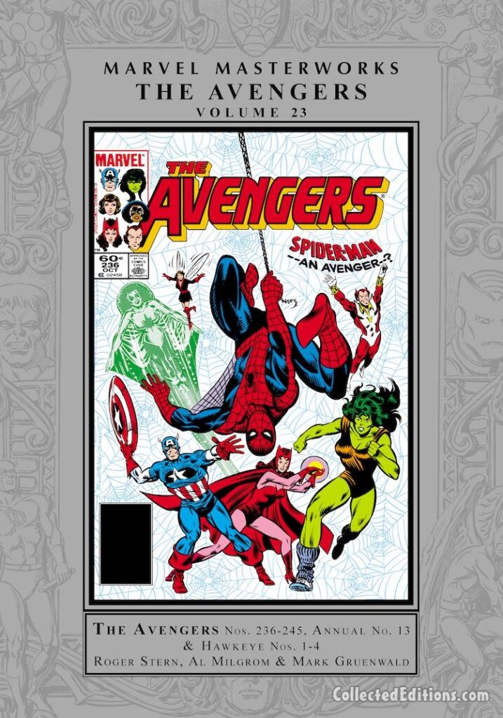 Marvel Masterworks: Avengers Vol. 23 HC – Regular Edition dust jacket cover