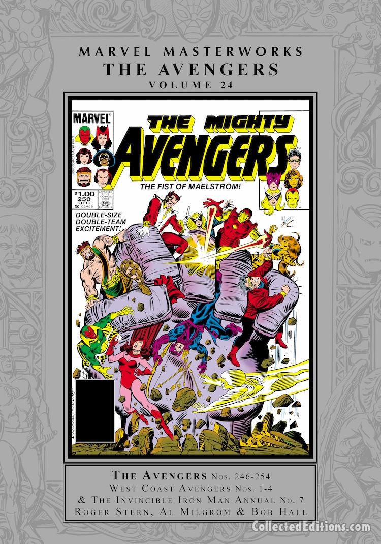 Marvel Masterworks: Avengers Vol. 24 HC – Regular Edition dust jacket cover
