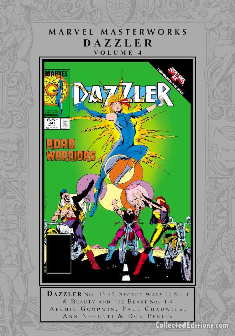 Marvel Masterworks: Dazzler Vol. 4 HC – Regular Edition dust jacket cover