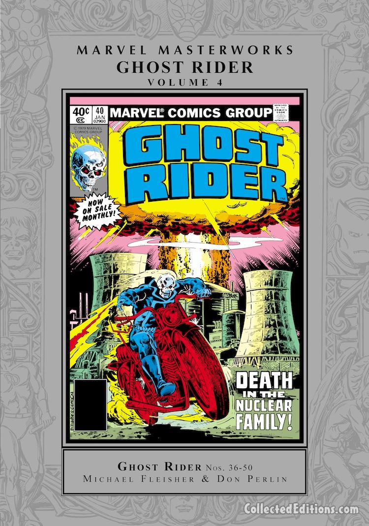 Marvel Masterworks: Ghost Rider Vol. 4 HC – Regular Edition (Bob Budiansky) dustjacket cover