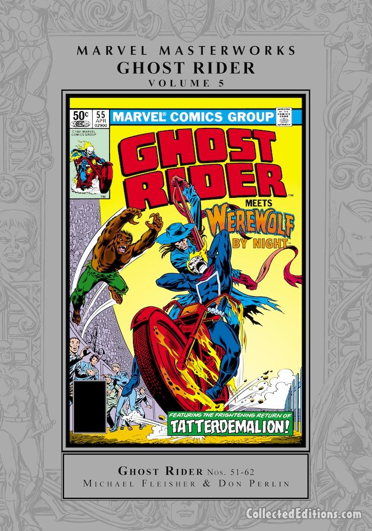 Marvel Masterworks: Ghost Rider Vol. 5 HC – Regular Edition dust jacket cover