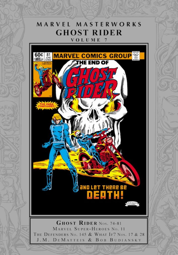 Marvel Masterworks: Ghost Rider Vol. 7 HC – Regular Edition dust jacket cover