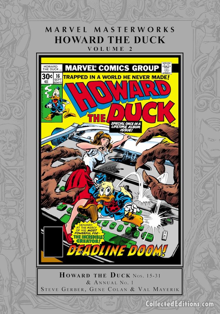 Marvel Masterworks: Howard the Duck Vol. 2 HC – Regular Edition dust jacket cover