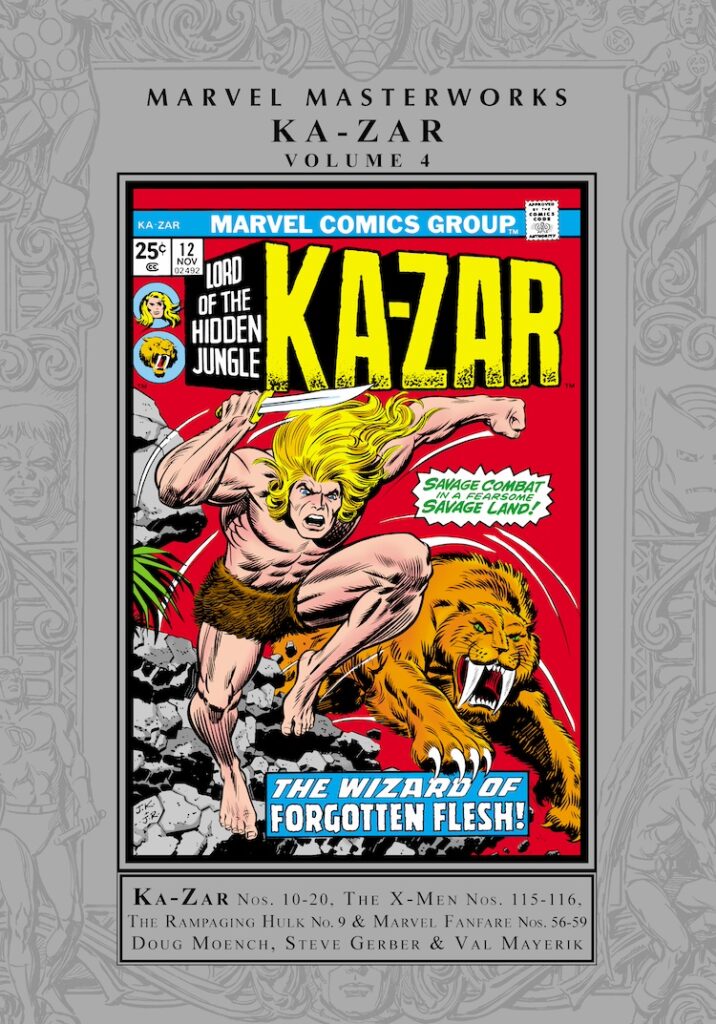 Marvel Masterworks: Ka-Zar Vol. 4 HC – Regular Edition dust jacket cover