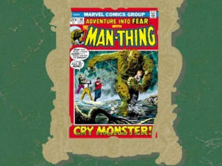 Marvel Masterworks Vol. 368: Man-Thing HC &ndash;&nbsp;Variant Edition dust jacket cover