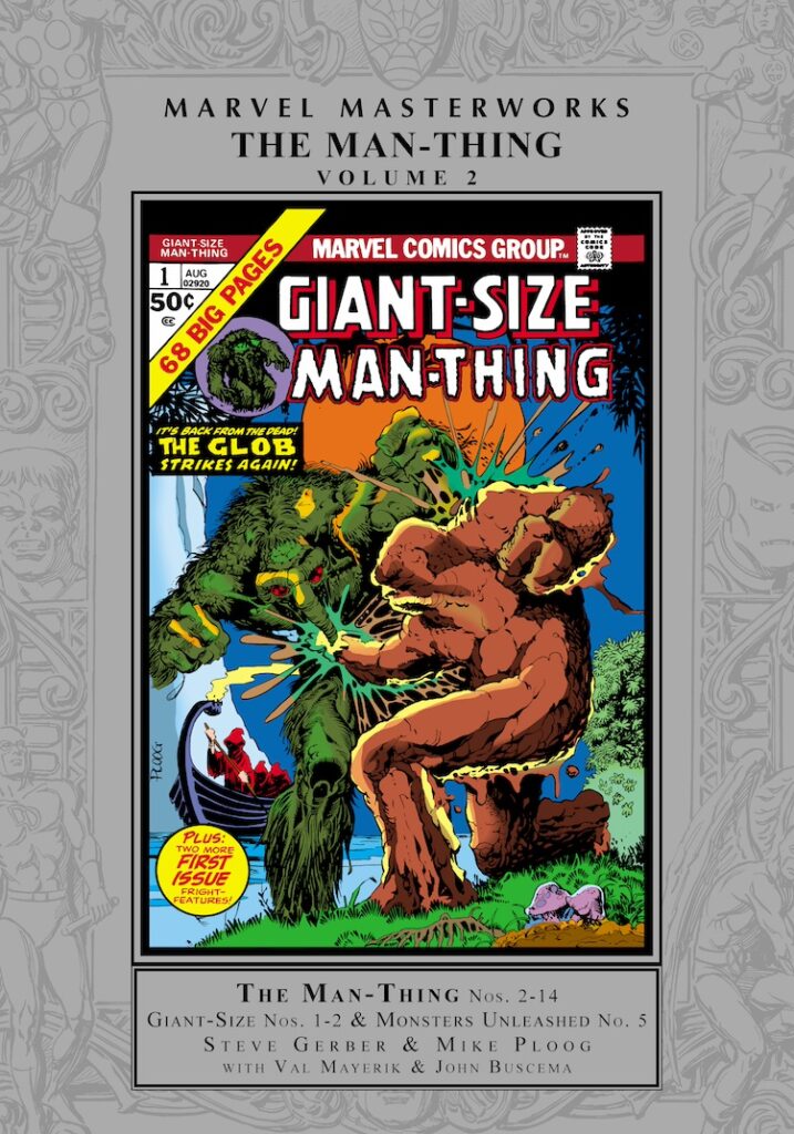 Marvel Masterworks: Man-Thing Vol. 2 HC– Regular Edition dust jacket cover