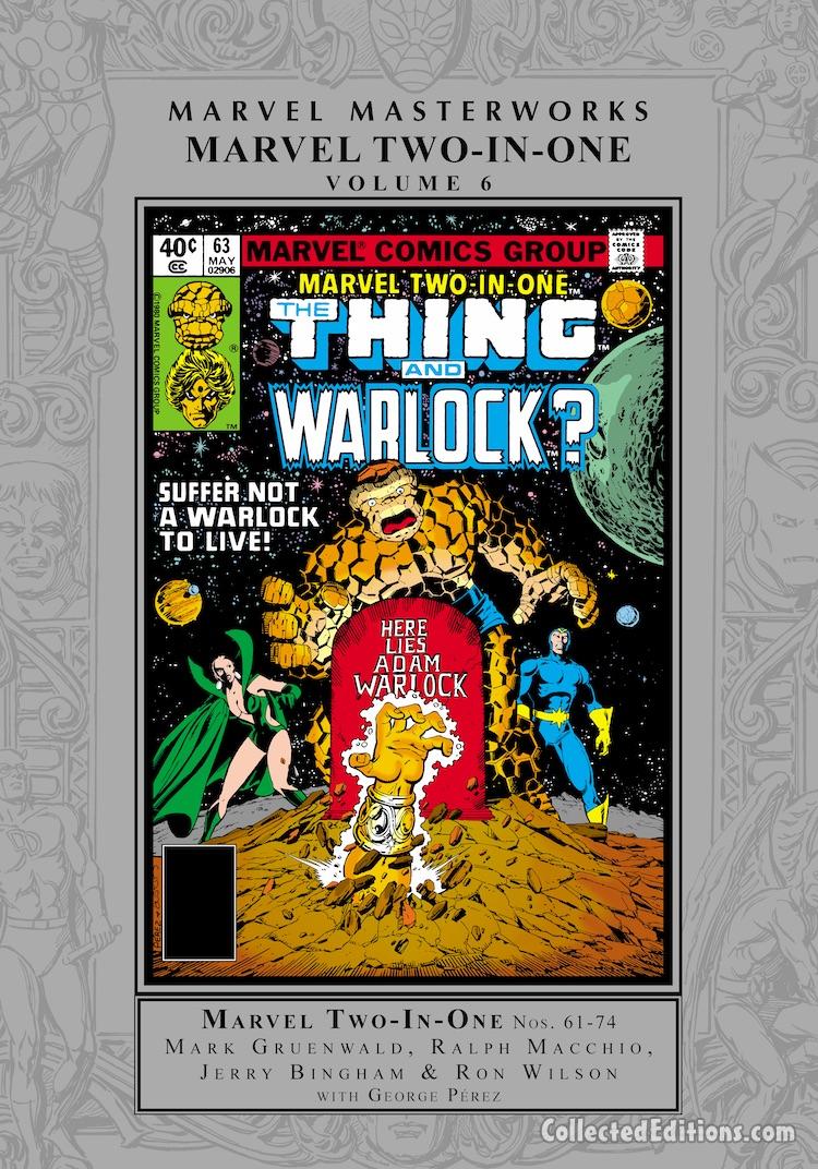 Marvel Masterworks: Marvel Two-In-One Vol. 6 HC – Regular Edition dustjacket cover
