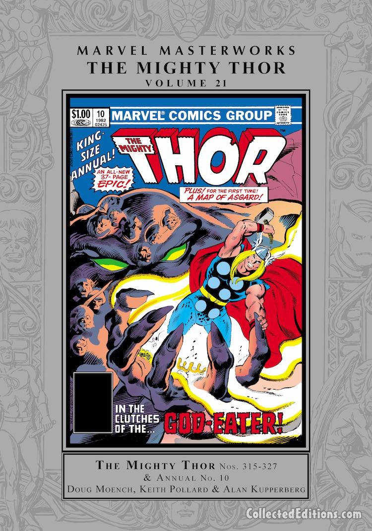 Marvel Masterworks: Mighty Thor Vol. 21 HC – Regular Edition dustjacket cover
