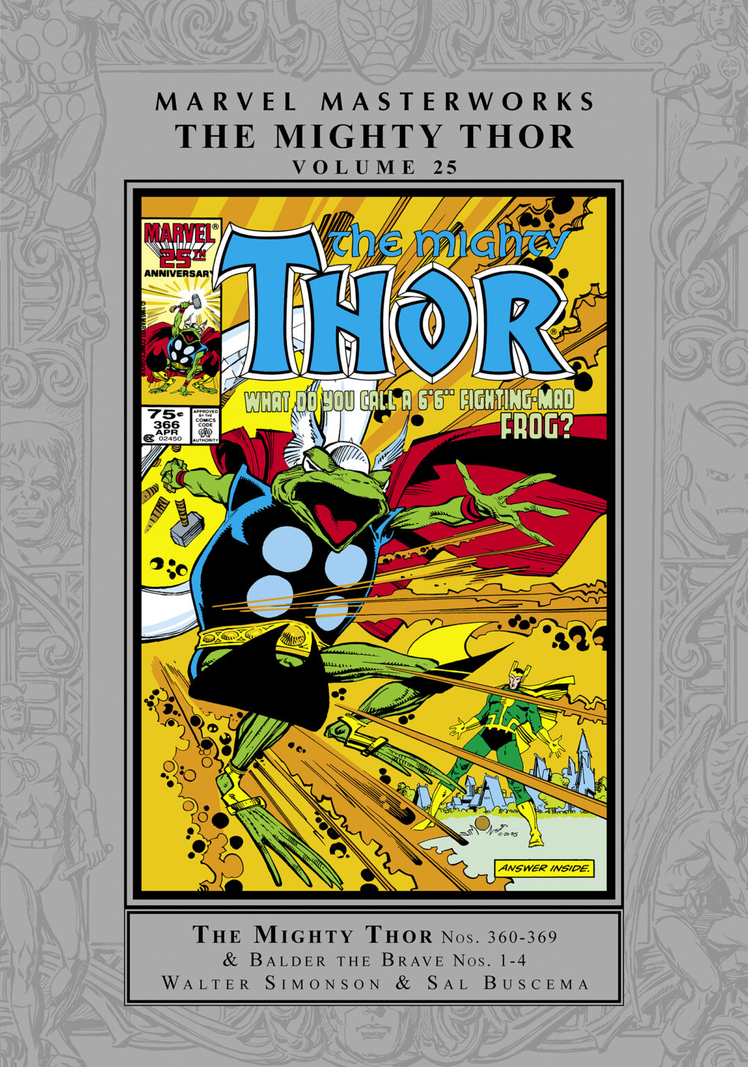 Marvel Masterworks: The Mighty Thor Vol. 25 HC – Regular Edition Clover Press