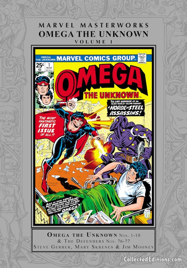 Marvel Masterworks: Omega the Unknown Vol. 1 HC – Regular Edition dust jacket cover