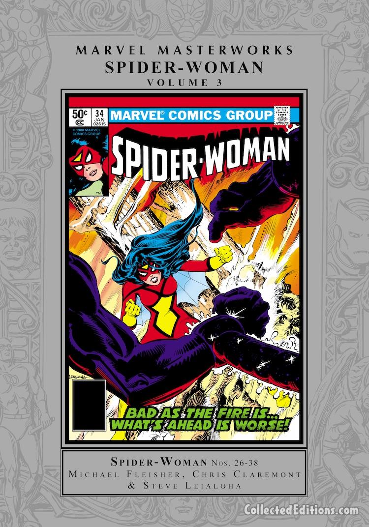 Marvel Masterworks: Spider-Woman Vol. 3 HC – Regular Edition dustjacket cover