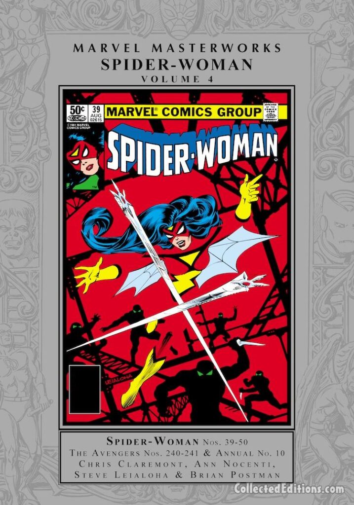 Marvel Masterworks: Spider-Woman Vol. 4 HC – Regular Edition dust jacket cover