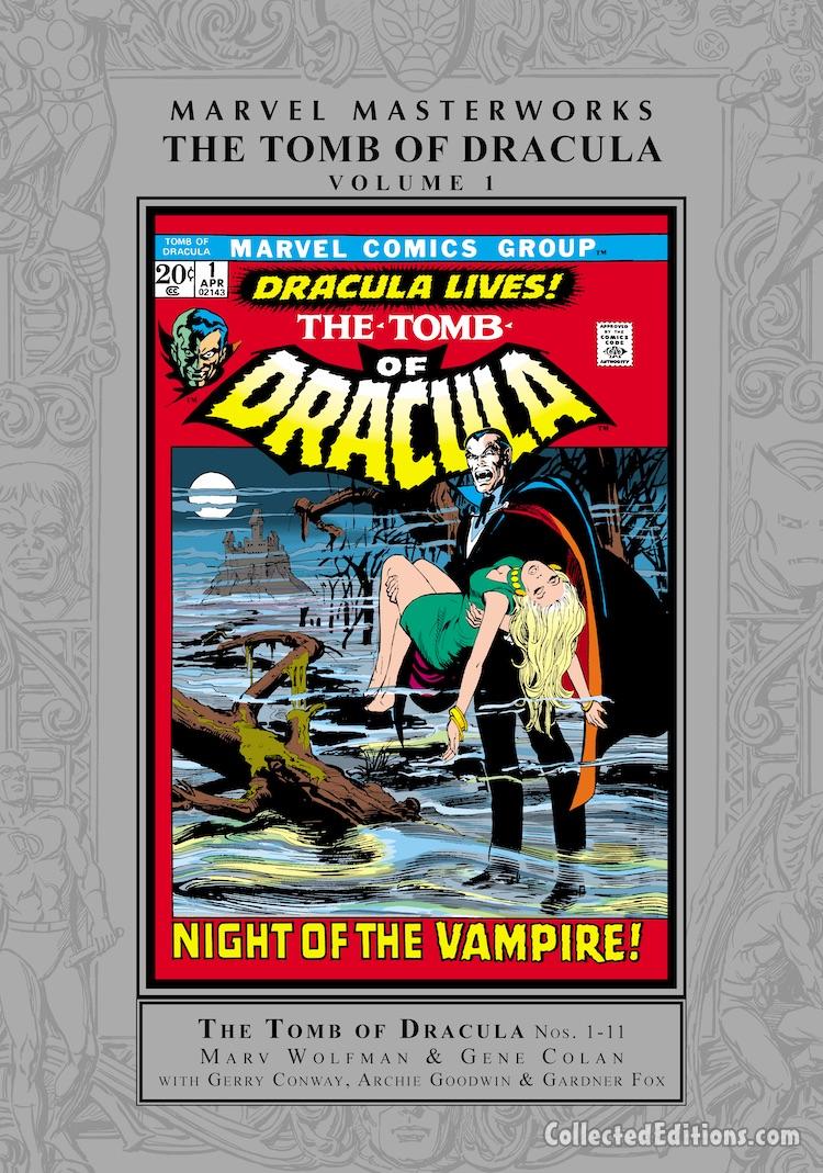 Marvel Masterworks: Tomb of Dracula Vol. 1 HC – Regular Edition dustjacket cover