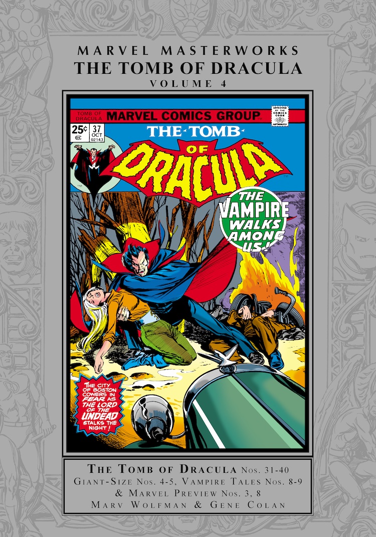 Marvel Masterworks: Tomb of Dracula Vol. 4 HC – Regular Edition dust jacket cover