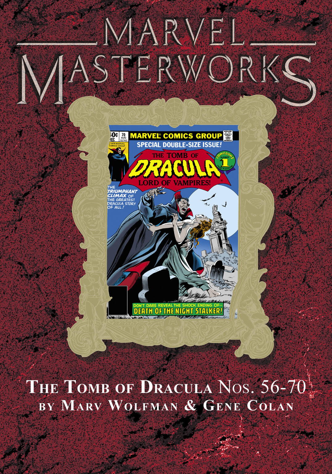 Marvel Masterworks Vol. 393: Tomb of Dracula HC &ndash;&nbsp;Variant Edition dust jacket cover Clover Press Gene Colan