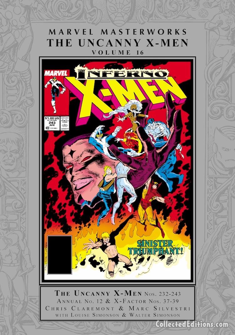 Marvel Masterworks: Uncanny X-Men Vol. 16 HC – Regular Edition dust jacket cover