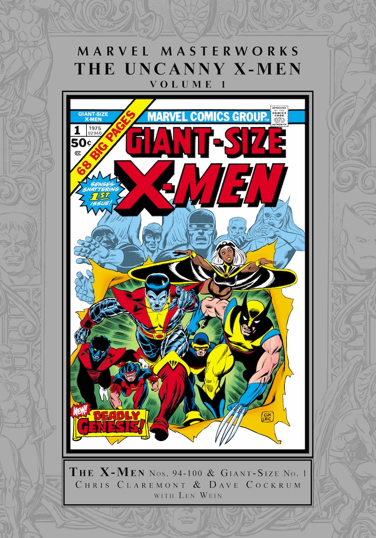 Marvel Masterworks: Uncanny X-Men Vol. 1 HC – Regular Edition (2024 Remasterworks) dust jacket cover