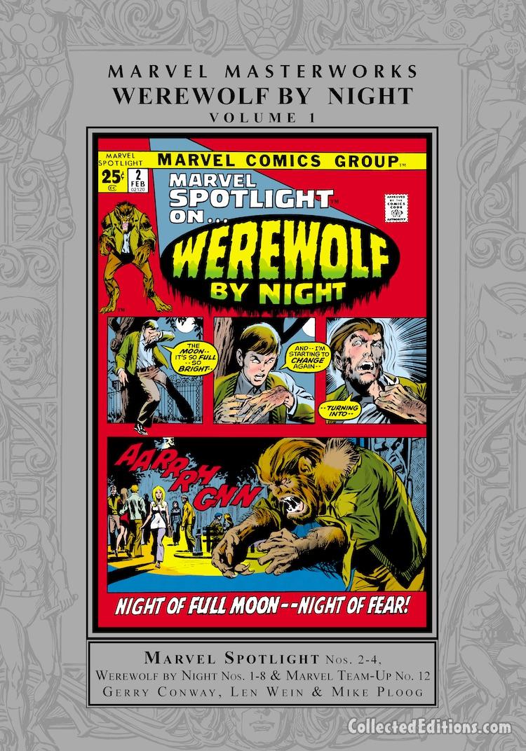 Marvel Masterworks: Werewolf by Night Vol. 1 HC – Regular Edition (dustjacket cover) Mike Ploog
