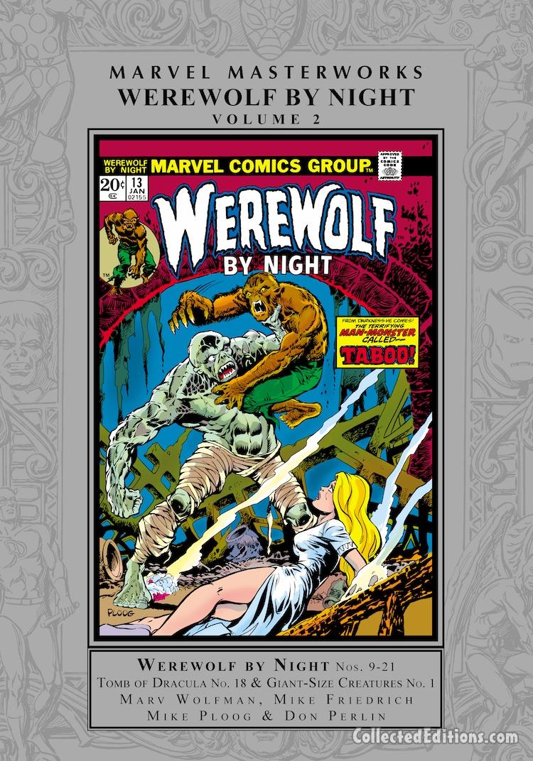 Marvel Masterworks: Werewolf by Night Vol. 2 HC – Regular Edition dust jacket cover