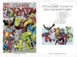 Marvel Universe by Arthur Adams Omnibus HC bonus content: Classic X-Men #1 cover and title page art, Uncanny X-Men, Storm, Thunderbird, Ani-Men