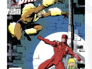 Marvel Universe by Arthur Adams Omnibus HC bonus content: Daredevil #238 cover; pencils, Arthur Adams; inks, Klaus Janson