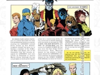 Marvel Universe by Arthur Adams Omnibus HC bonus content: Marvel Age #71, Art Adams interview