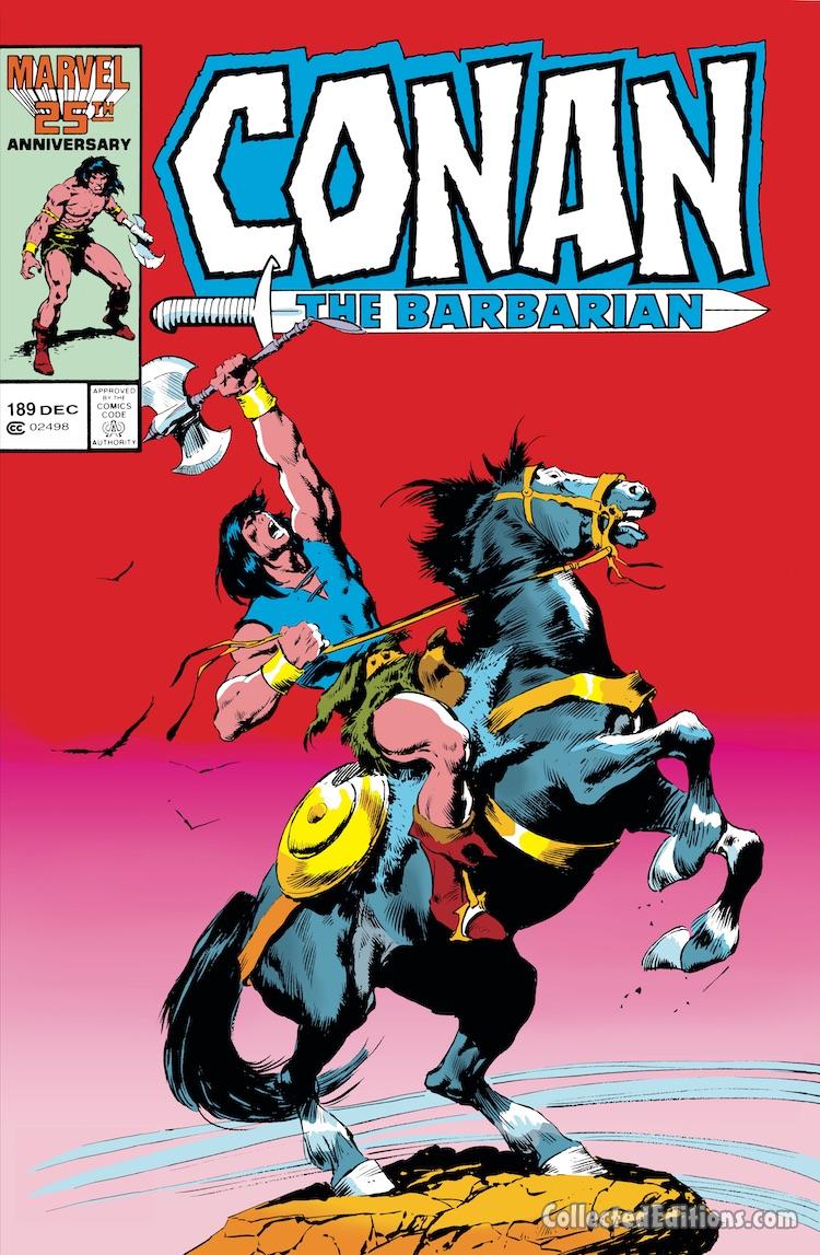 Conan the Barbarian: The Original Marvel Years Omnibus Vol. 7 HC – Variant Edition (John Buscema) dustjacket cover