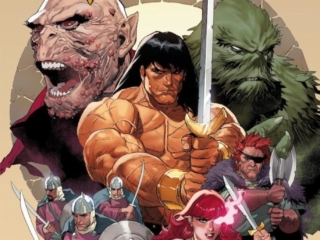Conan the Barbarian: The Original Marvel Years Omnibus Vol. 7 HC โ Regular Edition (Leinil Francis Yu) Conan the Barbarian: The Original Marvel Years Omnibus Vol. 7 HC – Regular Edition (Leinil Francis Yu) dustjacket cover