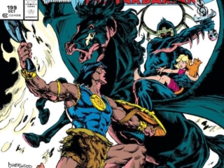 Conan the Barbarian: The Original Marvel Years Omnibus Vol. 8 HC – Variant Cover (Geof Isherwood) dustjacket cover