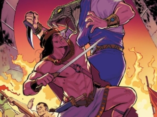 Kull the Conqueror: The Original Marvel Years Omnibus HC &ndash;&nbsp;Regular Edition (David L&oacute;pez) dustjacket cover