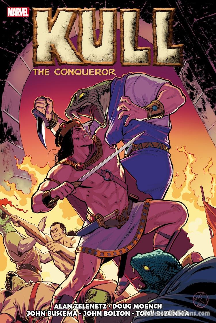 Kull the Conqueror: The Original Marvel Years Omnibus HC – Regular Edition (David López) dustjacket cover