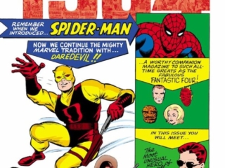 Marvel February 1964 Omnibus HC &ndash;&nbsp;Bill Everett cover Daredevil Number 1, first appearance, Spider-Man, Karen Page, Matt Murdock
