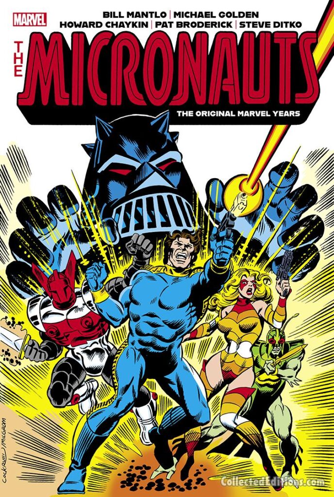The Micronauts: The Original Marvel Years Omnibus Vol. 1 HC – Regular Edition (Dave Cockrum) dust jacket cover