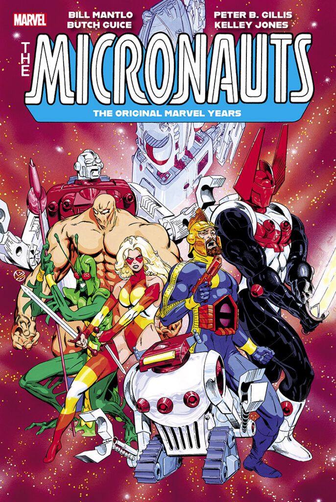 Micronauts Omnibus: The Original Marvel Years Vol. 3 HC – Regular Edition (Michael Golden art) dust jacket cover