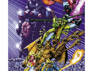 Micronauts Omnibus: The Original Marvel Years Vol. 3 HC &ndash;&nbsp;Variant Edition (Arthur Adams art) dust jacket cover