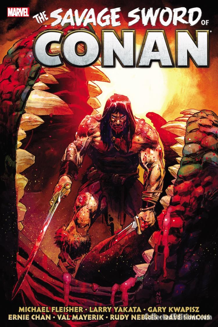 Savage Sword of Conan: The Original Marvel Years Omnibus Vol. 8 HC – Regular Cover (Nic Klein art) dustjacket cover