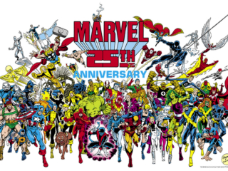 Marvel 25th Anniversary Poster; pencils, Kerry Gammill; inks, Joe Rubinstein