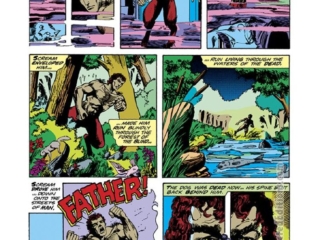 Marvel Premiere #31, pg. 10; pencils, Keith Giffen; inks, Klaus Janson; Woodgod; origin